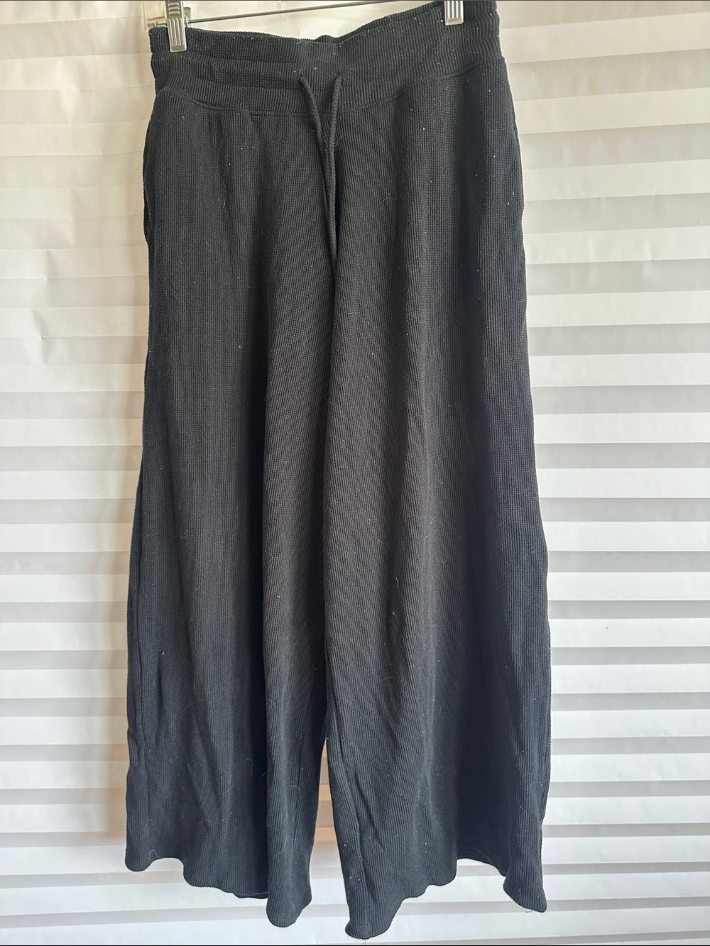 Gilly Hicks Womens Black Wide Leg Pants Size XS Lounge Athleisure Cozy Casual
